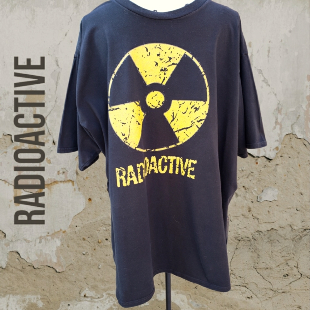 Mens Radioactive Black Tee Shirt